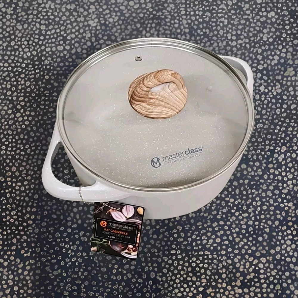 Masterclass Premium Cookware Collection 9.5" 4.3 qt Non Stick Casserole Pot New